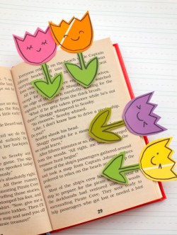 Crafternoons - Spring Flower Bookmark