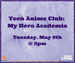 Teen Anime Club:My Hero Academia