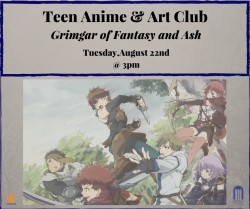 Teen anime & Art Club: Grimgar of Fantasy & Ash