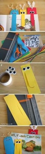 Crafternoons - Make a Funny Face Bookmark!