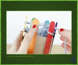 Teen Maker Monday: Popsicle Stick Loom Knitting