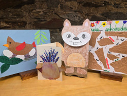 Crafternoons - Flower Painted Card